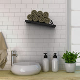Metal Towel Rack – Metal Roll Towel Holder Wall Shelf