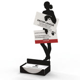 Elegant Female Silhouette Business Card Holder