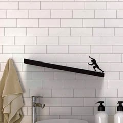 Metal Towel Rack – Metal Roll Towel Holder Wall Shelf